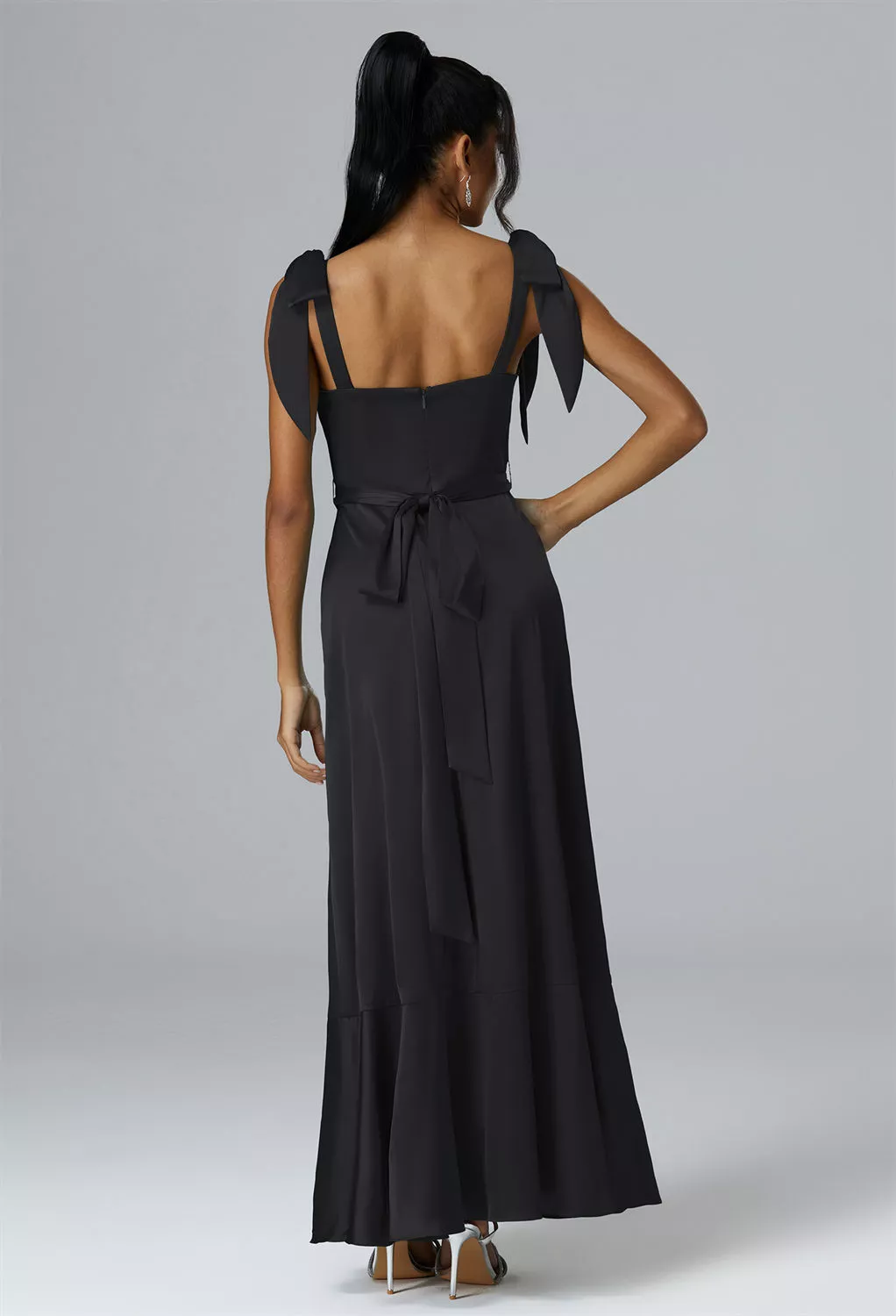 AW Solstice Black Metallic  Black Tie Wedding Guest Dresses